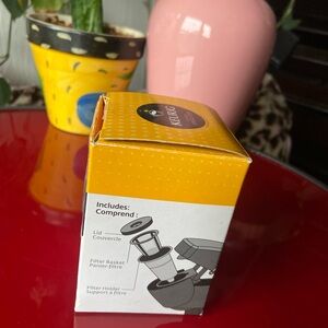 Keurig My K-Cup Reusable Coffee Filter Pod, Casing Holder & Lid 3pcs